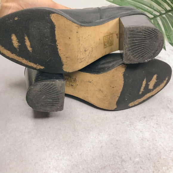 OFFICE London Black Heeled Ankle Booties Size 37 - Picture 8 of 8